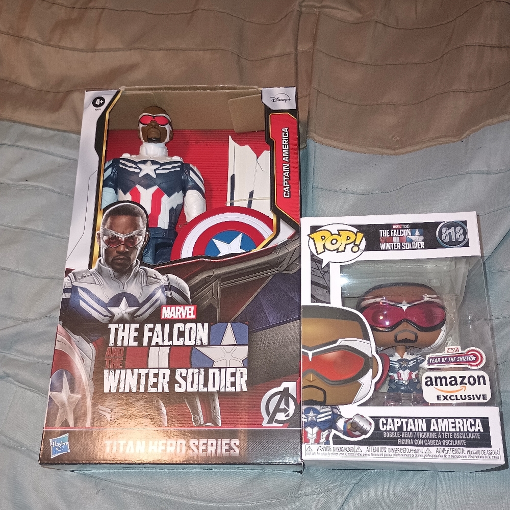 12 inch Falcon Winter Soldier & Funko pop
